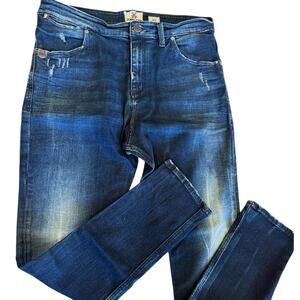 Stylish Distressed Denim Jeans by John John Size 34